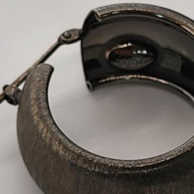 LOT 16:: 29.3gtw- Sterling Silver 925 Pierced Earring Lot featuring Ecclissi double stem bamboo hoops