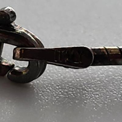 LOT 17:: Vintage Large Natural Rhodochrosite Pendant set in 925 Sterling Silver with 925 Italy 18" Chain