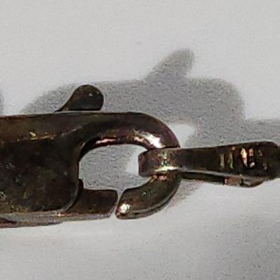 LOT 17:: Vintage Large Natural Rhodochrosite Pendant set in 925 Sterling Silver with 925 Italy 18" Chain