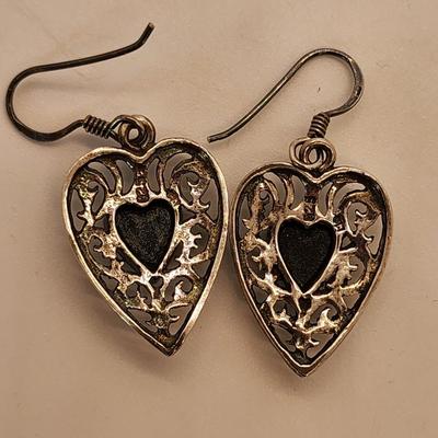 LOT 21:: 3 pairs of Vintage Sterling Silver 925 Pierced Earrings 13.2g