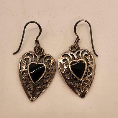 LOT 21:: 3 pairs of Vintage Sterling Silver 925 Pierced Earrings 13.2g