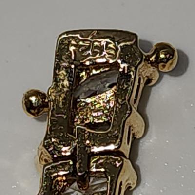 LOT 22:: 925 Gold Vermeil Marquis cut Crystal Tennis Bracelet 8"L - Never worn