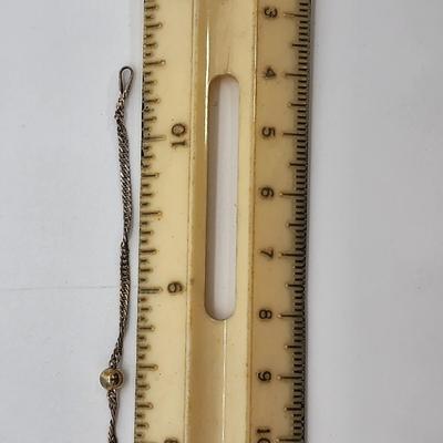 LOT 27:: Three Sterling Silver 925 Italy Ankle Bracelets- one is gold vermeil