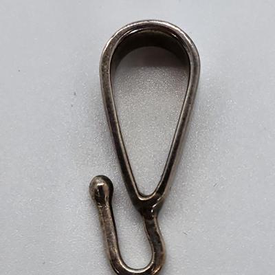 LOT 36:: Vintage Beautiful Inlaid Turquoise and other gemstones Pendant/Brooch with removable Bail and a thick 18"L Chain 925 Italy