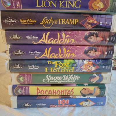 LOT:: 43 Eight Rare Vintage Disney VHS Tapes