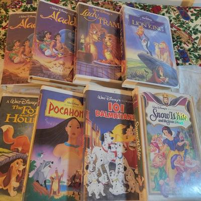 LOT:: 43 Eight Rare Vintage Disney VHS Tapes