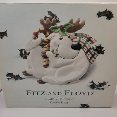 LOT:: 52 Fitz N Floyd Plate & House Of Lloyd "Christmas Around The World"