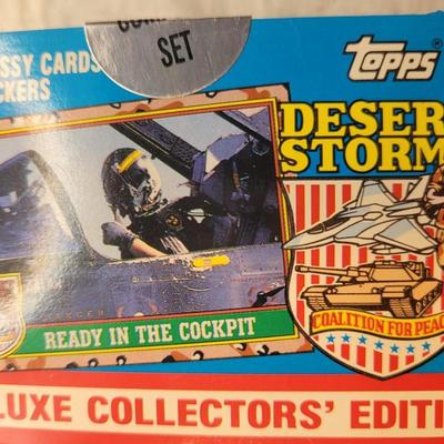 LOT:: 74 Topps Desert Storm Trading Cards Complete Set
