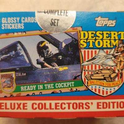 LOT:: 75 Topps Desert Storm Trading Cards Complete Set