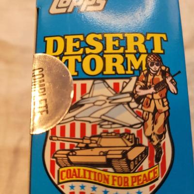 LOT:: 77 Topps Desert Storm Trading Cards Complete Set