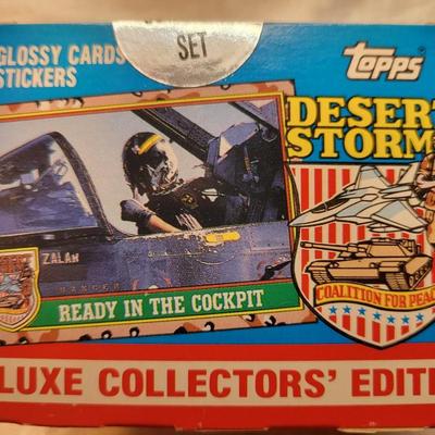 LOT:: 77 Topps Desert Storm Trading Cards Complete Set