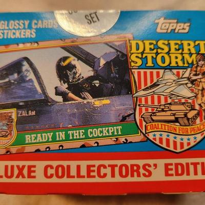 LOT:: 78 Topps Desert Storm Trading Cards Complete Set