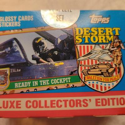 LOT:: 79 Topps Desert Storm Trading Cards Complete Set