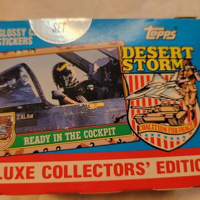 LOT:: 80 Topps Desert Storm Trading Cards Complete Set