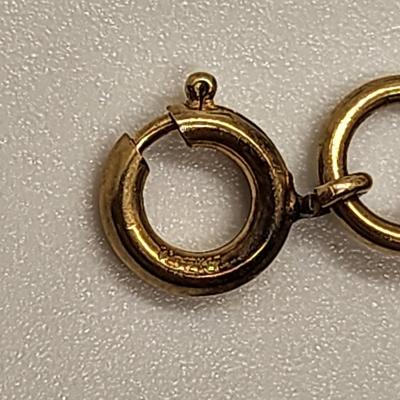 LOT 88:: Vintage RUSSEL 1/20 12k Gold Filled Gemstone Scarab Bracelet w/Saftey chain 7.5"L