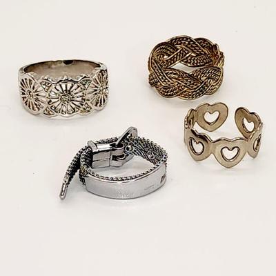 LOT 93:: Vintage Ring LOT szs range from 5-12