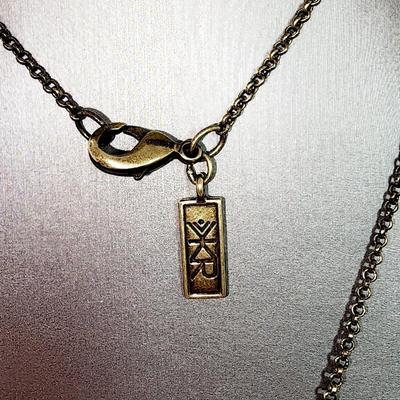 LOT 95:: Two 30" L Necklaces, Two Bracelets and 2 pins featuring Silpada KR "Go Wild" Crystal, Brass, Cowhide Pendant...