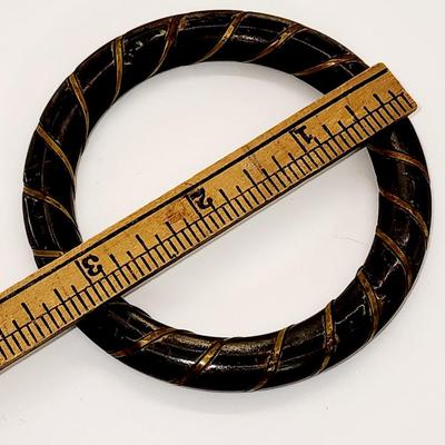 LOT 95:: Two 30" L Necklaces, Two Bracelets and 2 pins featuring Silpada KR "Go Wild" Crystal, Brass, Cowhide Pendant...