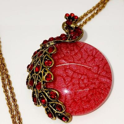 LOT:: Fashion Necklaces and a long gold tone wrap bracelet, featuring Trifari Chain and more