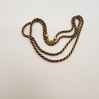 LOT:: Fashion Necklaces and a long gold tone wrap bracelet, featuring Trifari Chain and more