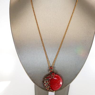 LOT:: Fashion Necklaces and a long gold tone wrap bracelet, featuring Trifari Chain and more