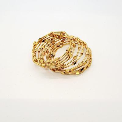 LOT:: Fashion Necklaces and a long gold tone wrap bracelet, featuring Trifari Chain and more