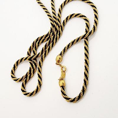 LOT:: Fashion Necklaces and a long gold tone wrap bracelet, featuring Trifari Chain and more