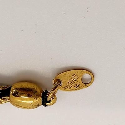 LOT:: Fashion Necklaces and a long gold tone wrap bracelet, featuring Trifari Chain and more