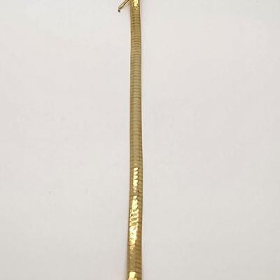 LOT 104:: Vintage 18" L Goldtone Collar Necklace and 7" L Bracelet Set and 2 more bracelets