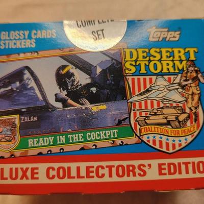 LOT:: 105 Topps Desert Storm Trading Cards Complete Set