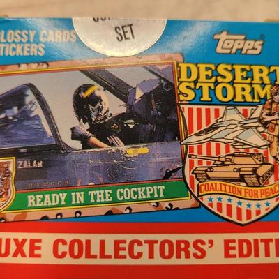 LOT:: 106 Topps Desert Storm Trading Cards Complete Set