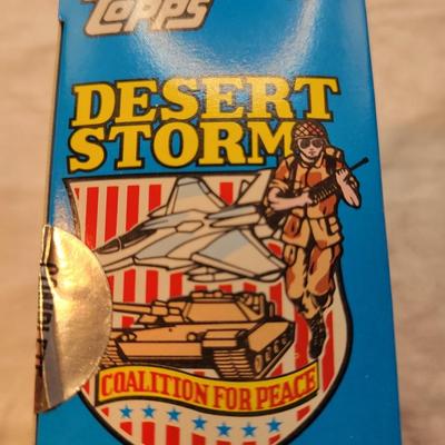 LOT:: 107 Topps Desert Storm Trading Cards Complete Set