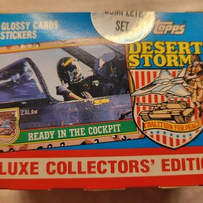 LOT:: 107 Topps Desert Storm Trading Cards Complete Set