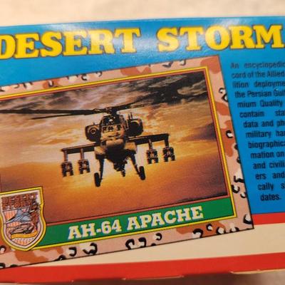LOT:: 108 Topps Desert Storm Trading Cards Complete Set