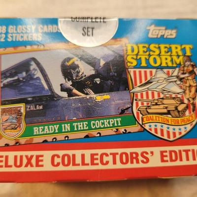 LOT:: 109 Topps Desert Storm Trading Cards Complete Set