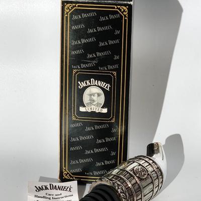 LOT:: New in box Jack Daniel's Crystal Bottle Stopper and Whiskey Barrel Pourer