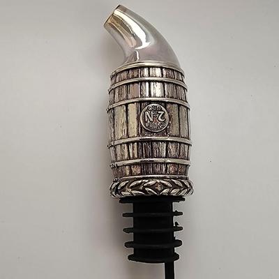 LOT:: New in box Jack Daniel's Crystal Bottle Stopper and Whiskey Barrel Pourer