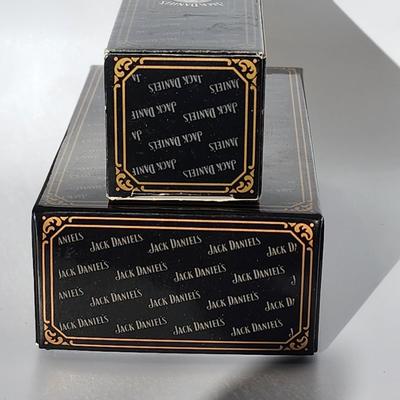 LOT:: New in box Jack Daniel's Crystal Bottle Stopper and Whiskey Barrel Pourer