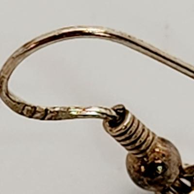 LOT 128:: Pierced Earring Lot- Two pr. Sterling and rest Silvertone