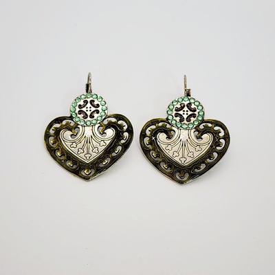 LOT 128:: Pierced Earring Lot- Two pr. Sterling and rest Silvertone