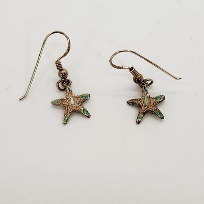 LOT 128:: Pierced Earring Lot- Two pr. Sterling and rest Silvertone