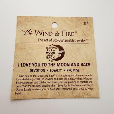 LOT 132:: I love you to the moon necklace and bracelet