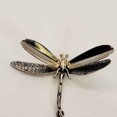 LOT 133:: Vintage Sterling Silver Dragonfly Taxco Mexico 12g
