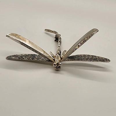 LOT 133:: Vintage Sterling Silver Dragonfly Taxco Mexico 12g