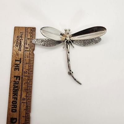LOT 133:: Vintage Sterling Silver Dragonfly Taxco Mexico 12g