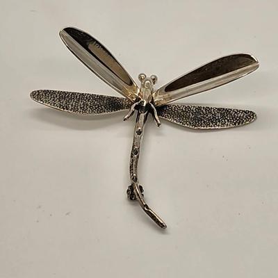 LOT 133:: Vintage Sterling Silver Dragonfly Taxco Mexico 12g