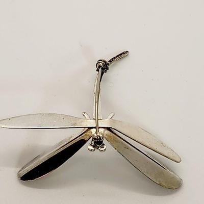 LOT 133:: Vintage Sterling Silver Dragonfly Taxco Mexico 12g