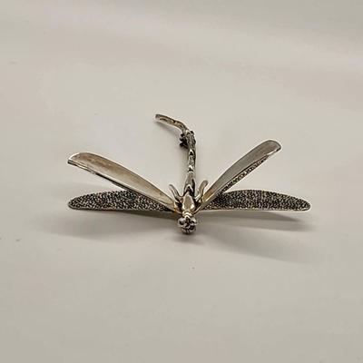 LOT 133:: Vintage Sterling Silver Dragonfly Taxco Mexico 12g