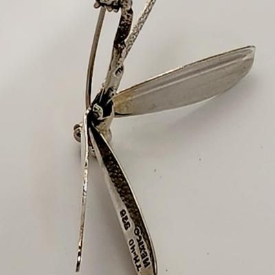 LOT 133:: Vintage Sterling Silver Dragonfly Taxco Mexico 12g