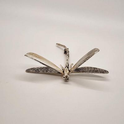 LOT 133:: Vintage Sterling Silver Dragonfly Taxco Mexico 12g